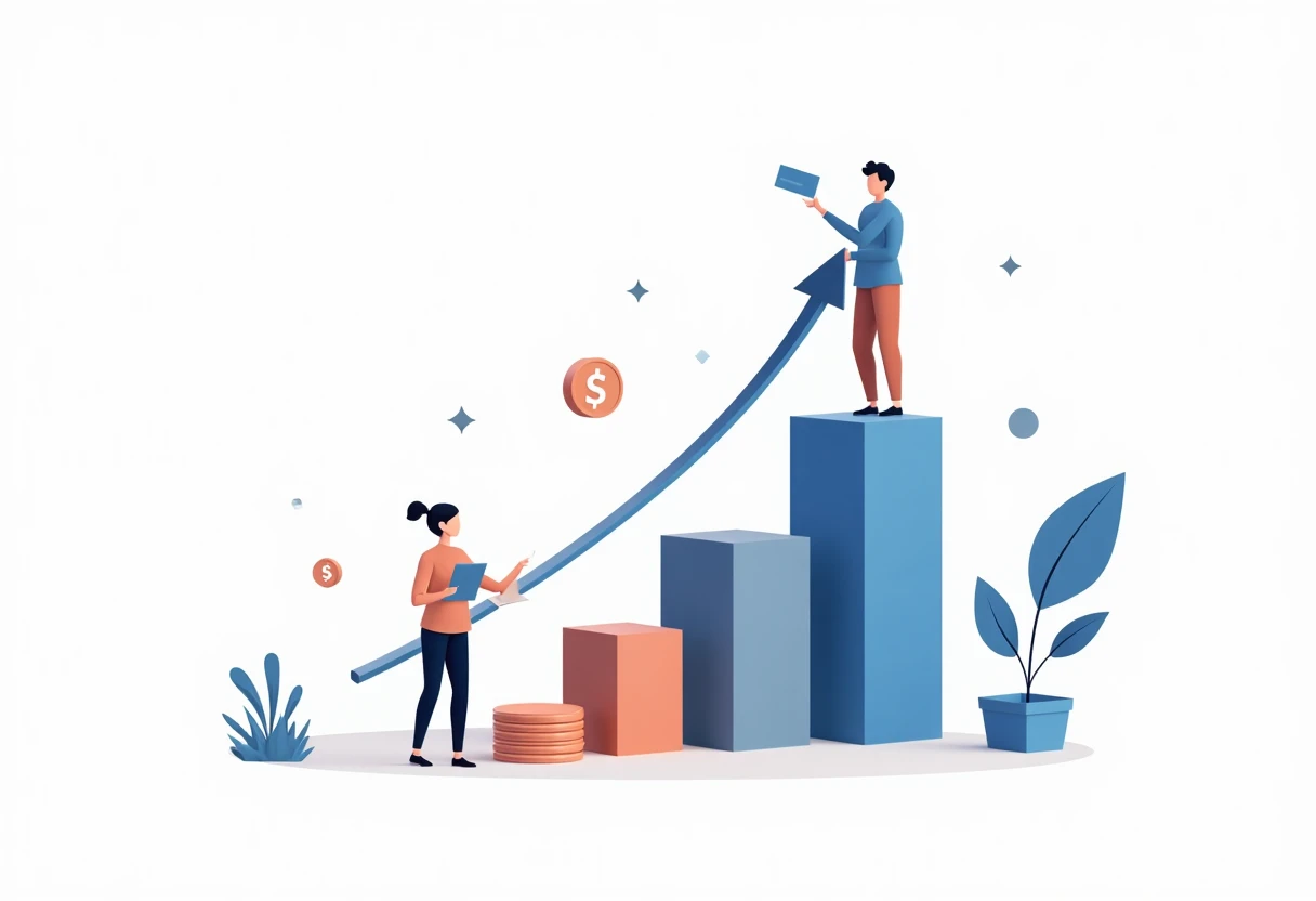 Illustration de comparaison de données financières