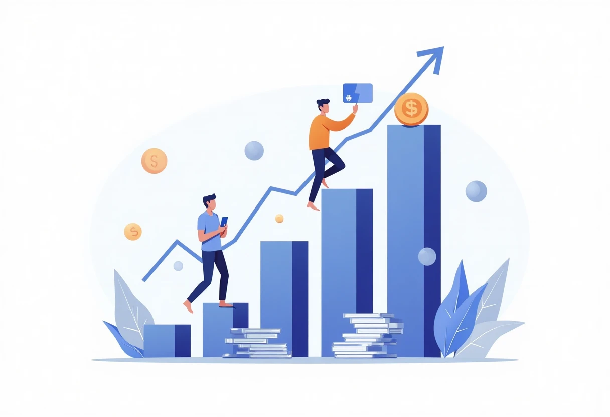 Illustration de croissance financière