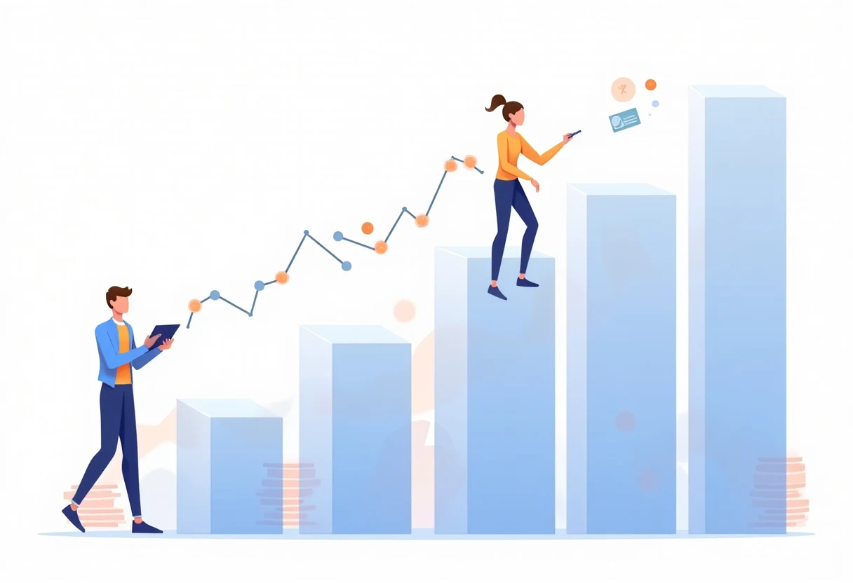 Illustration de comparaison de données financières