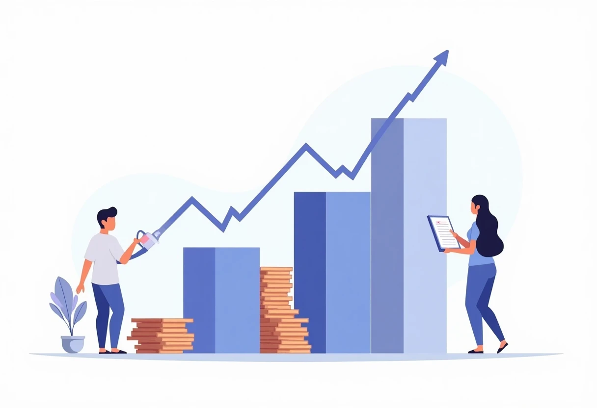 Illustration de décisions financières rapides